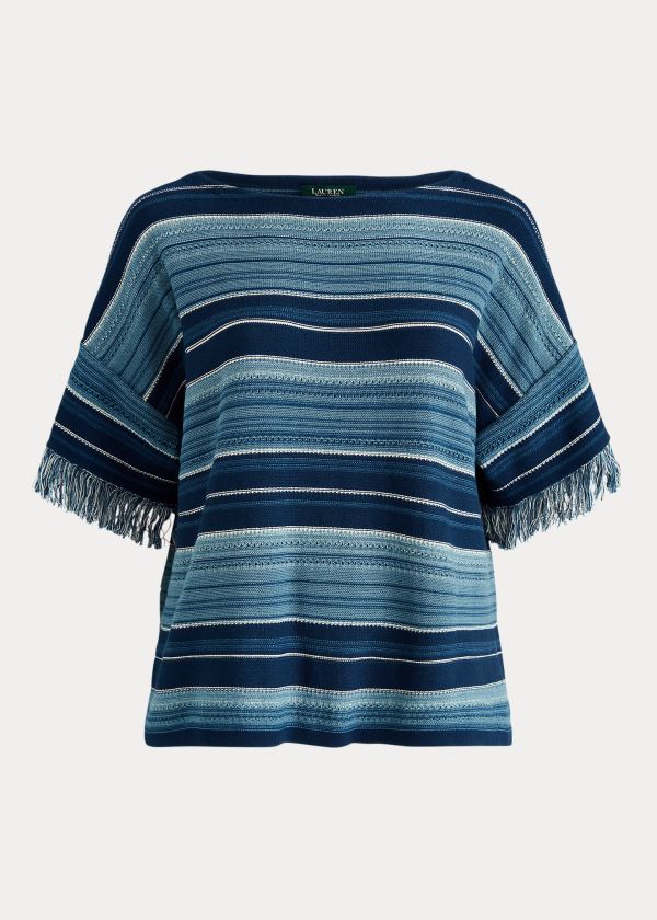 Women's Ralph Lauren Striped Cotton Tops | 537829FGD